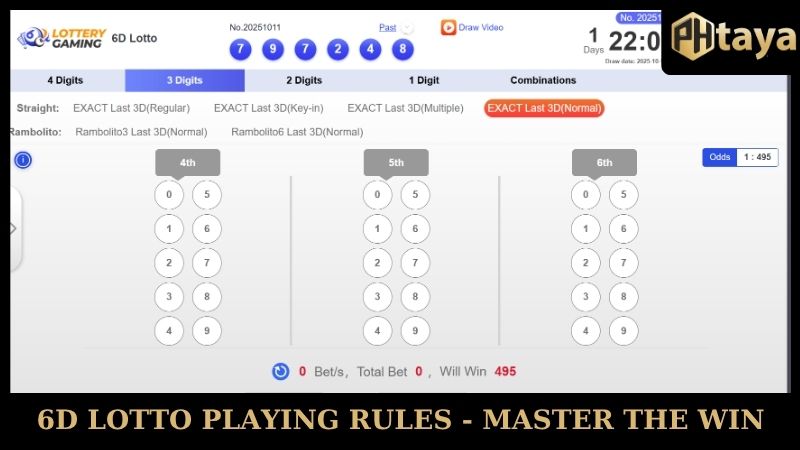 The secret to winning big every week with 6D Lotto that everyone needs to know 6 6D Lotto Playing Rules - Master the win