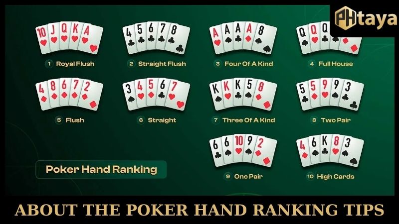 Poker Hand Ranking Tips - Important Knowledge For Players! 5 About the poker hand ranking tips