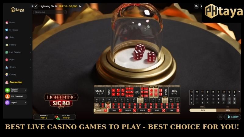Best Live Casino Games To Play - Perfect Choice For 2025! 6 Best live casino games to play - best choice for you!