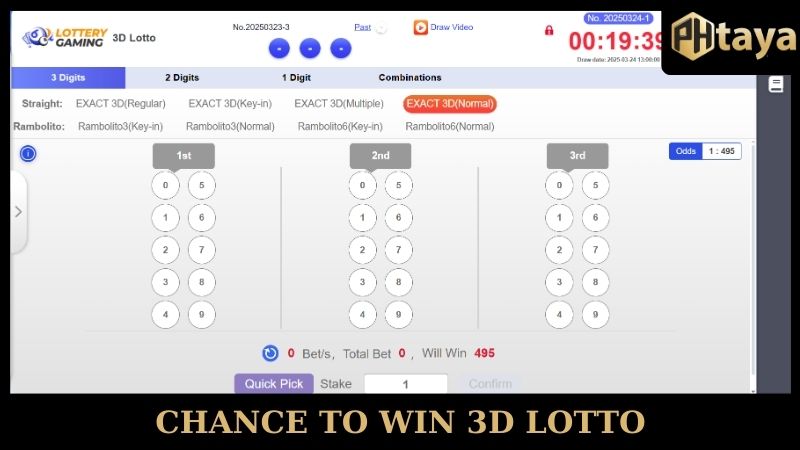 Lottery Games At PHTAYA - Explore The Enjoyable Number Games 5 Chance to win 3D Lotto