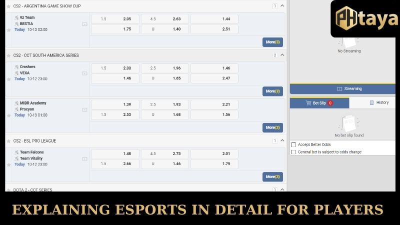 Esports PHtaya - Revealing tips to become a master 5 Explaining Esports in Detail for players
