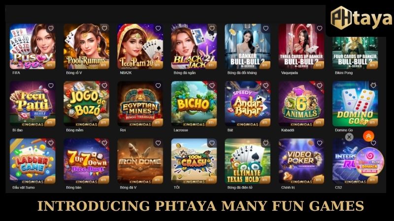 Introducing PHTaya - Comprehensive analysis of online bookmakers 7 Introducing PHTaya many fun games